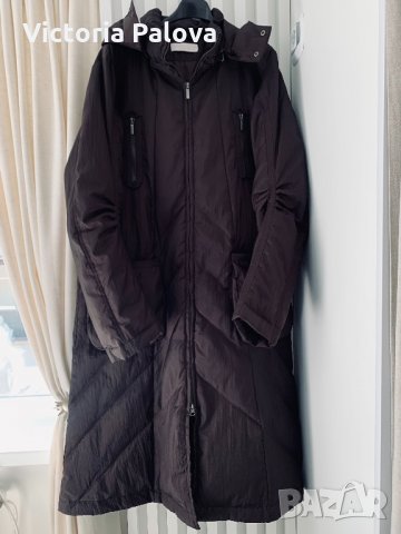 Модерно яке-палто GUXY цвят шоколад ,гъши пух,Италия, снимка 6 - Палта, манта - 34556353