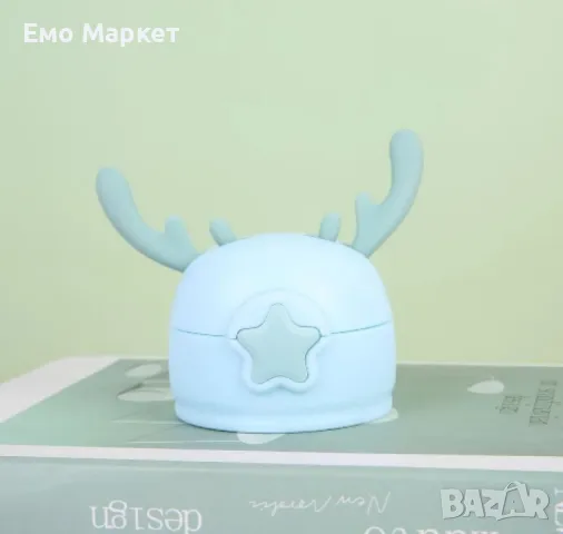 Детска бутилка за вода 2 в 1 от неръждаема стомана, снимка 4 - Други - 49280910