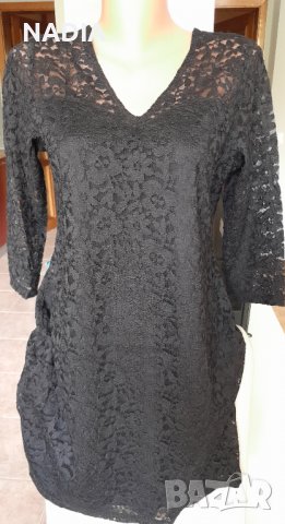 ^Черна рокля дантела, снимка 2 - Рокли - 38414913