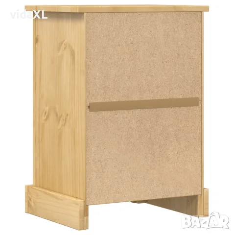 vidaXL Нощно шкафче Corona, 45x35x64 см, бор масив, снимка 6 - Шкафове - 56147402