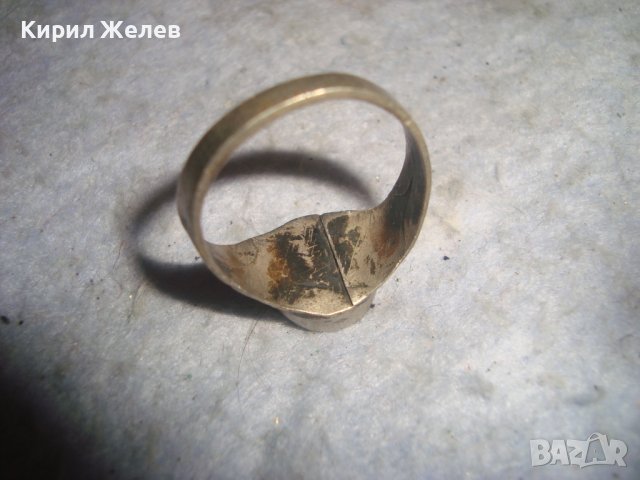 ВЪЗРОЖДЕНСКИ САЧАНЕН МАЙСТОРСКИ ПРЪСТЕН с ШЛИФОВАН ЕСТЕСТВЕН ТЮРКОАЗ РЪЧНА ИЗРАБОТКА 18-19 ВЕК 27805, снимка 15 - Антикварни и старинни предмети - 36772075