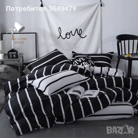 Спален комплект от 4 части, снимка 2 - Спално бельо - 53998354