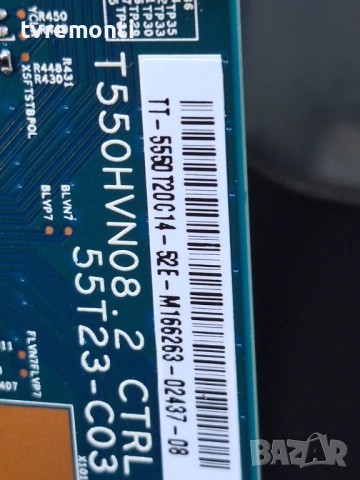 T-CON T550HVN08.2 CTRL BD 55T23-C03 ,за 50-инчов телевизор Sony модел KDL-50W809C , с дисплей V500FW, снимка 3 - Части и Платки - 53056456