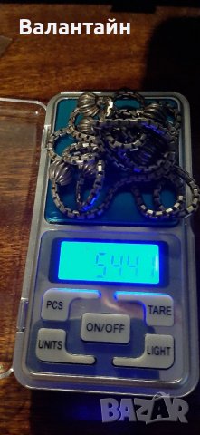  Сребърно колие старинно масивно, снимка 6 - Колиета, медальони, синджири - 39786220