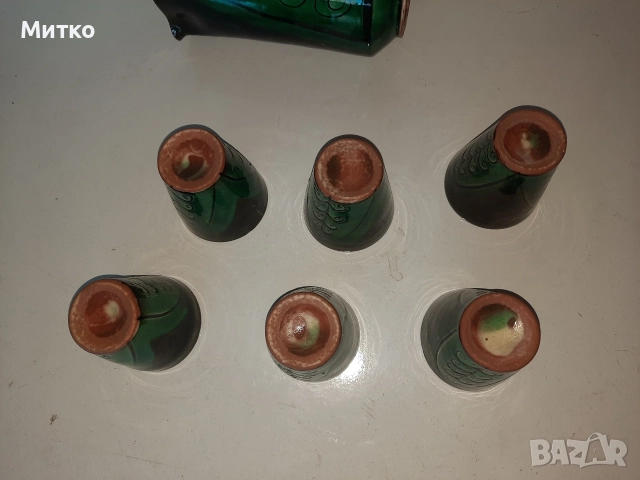 Ретро битов керамичен сервиз за вино, снимка 9 - Сервизи - 52860743