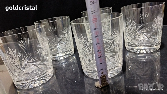 кристални чаши за уиски , снимка 4 - Антикварни и старинни предмети - 52778212