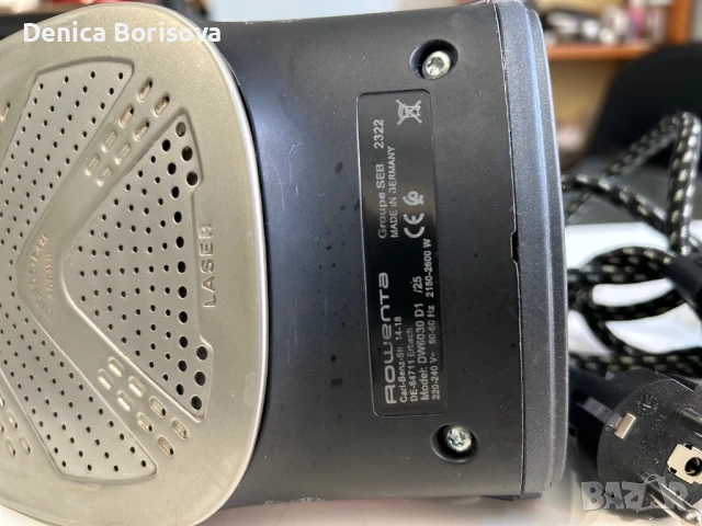 Rowenta DW6030D1 ютия за сухо гладене и гладене с пара Microsteam 400 HD 3De гладеща повърхност 2500, снимка 4 - Ютии - 50468436