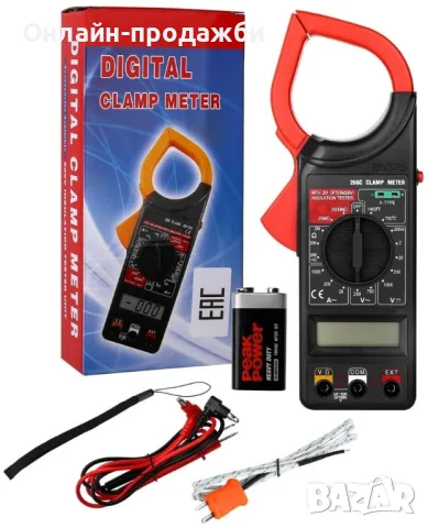 Цифров мултимер с амперклещи и дисплей, снимка 1