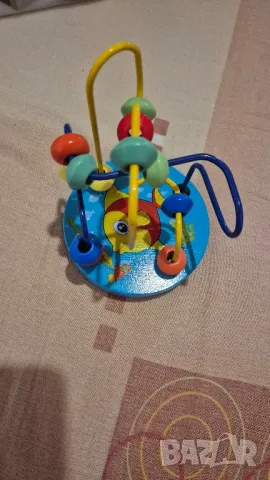 Комплект от дървен сортер и дървена броеница лабиринт, снимка 4 - Образователни игри - 50068825