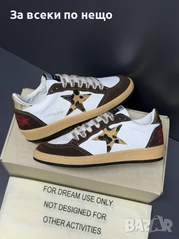 Golden Goose Дамски Маратонки С Кафяв Велур И Леопардова Звезда👟Дамски Спортни Обувки Код E110, снимка 4 - Маратонки - 55795687