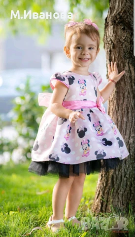 Детска рокля Мини Маус 1,2,3,4,5,6,7,8,9,10 години, снимка 4 - Детски рокли и поли - 50980406