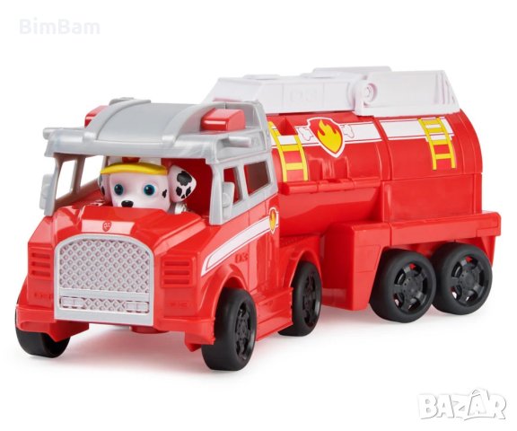 Paw Patrol Marshall Big Truck Pups - голяма пожарна кола Маршал Rescue Truck / ORIGINAL, снимка 6 - Коли, камиони, мотори, писти - 40377573