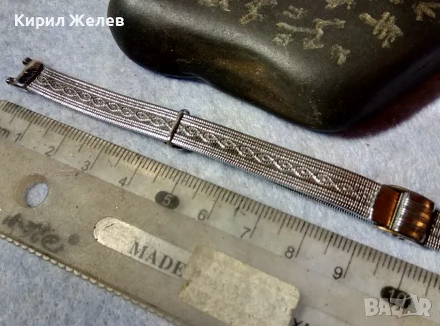 СТАРА НИКЕЛИРАНА БРОНЗОВА РЕТРО ВЕРИЖКА за РЪЧЕН ЧАСОВНИК СТИЛНА ОРНАМЕНТИКА МАРКИРОВКА 49853, снимка 12 - Антикварни и старинни предмети - 48694301