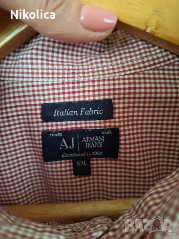 Мъжки ризи Armani jeans, размер XXL  и 3XL. Оригинални!, снимка 14 - Ризи - 50456883