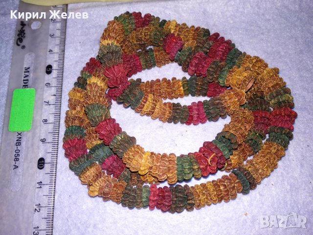 УНИКАЛНО КРАСИВ ФЕШЪН АРТ ГЕРДАН от ЕСТЕСТВЕНИ МАТЕРИАЛИ ХЕНД МЕЙД НАКИТ КОЛИЕ 34629, снимка 5 - Колиета, медальони, синджири - 39192774