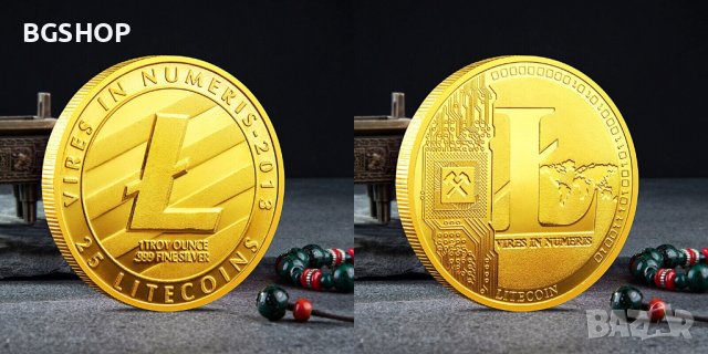 25 Лайткойн монета / 25 Litecoin ( LTC ) - Gold, снимка 1 - Нумизматика и бонистика - 39152792