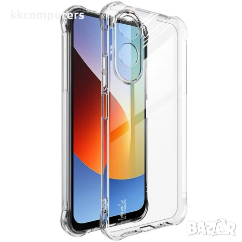 IMAK Прозрачен Калъф за Xiaomi Redmi A7 Pro 4G / Poco C85x 5G - TPU, Airbag, Отвор за ремък, Прозрач