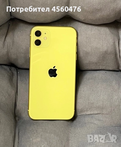 iPhone 11 64 go жълт yellow 100% батерия НЕРАЗЛИЧИМ ОТ НОВ