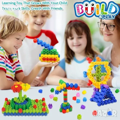 Страхотен конструктор с 300 части  STEM Building blocks toy , снимка 5 - Образователни игри - 48396727