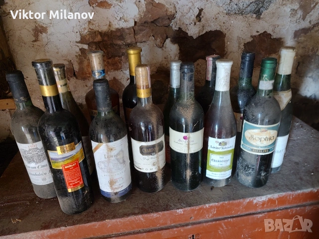 Стари бутилки с вино, снимка 3 - Антикварни и старинни предмети - 53897309