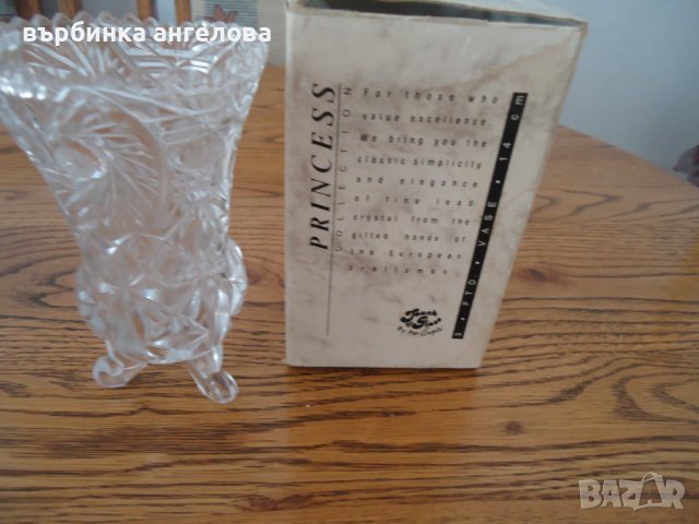 Стара кристална ваза, снимка 2 - Други ценни предмети - 44417813
