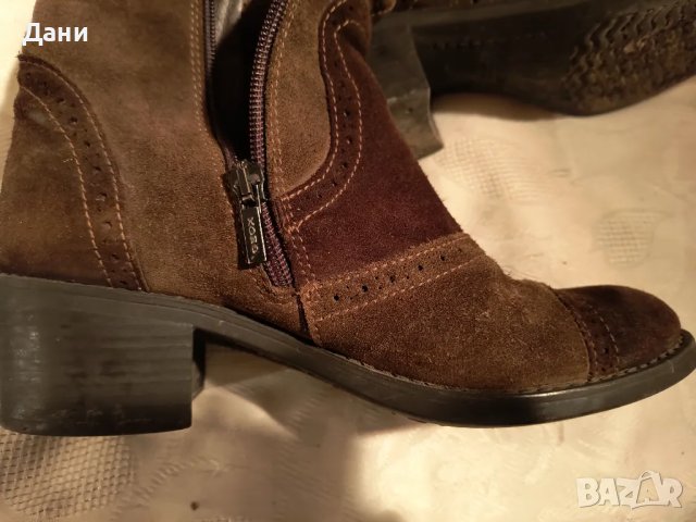Дамски кожени ботуши Geox , снимка 9 - Дамски ботуши - 49792918