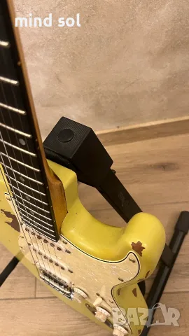 Custom Hendrix Strat-Style Relic електрическа китара – махагоново тяло, Wilkinson Tremolo, снимка 6 - Китари - 55976788