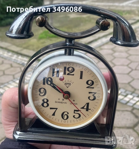 Стар и рядък механичен будилник Шанхайски диамант, снимка 2 - Други ценни предмети - 53249182