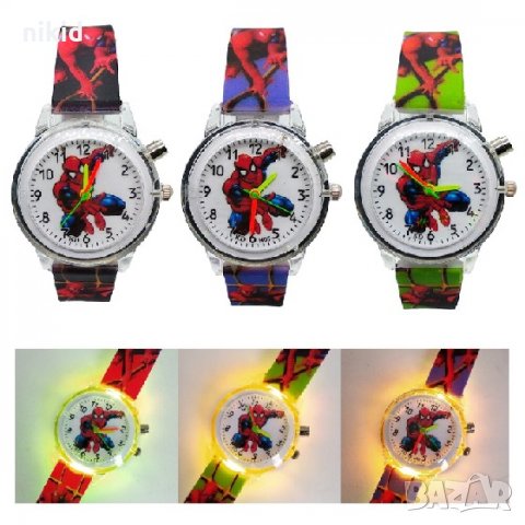 LED светещ детски Спайдърмен детски ръчен часовник в Детски в гр. Ямбол -  ID31123720 — Bazar.bg