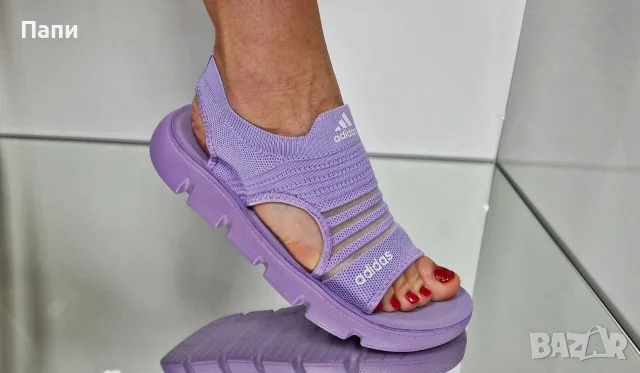 Дамски ластични сандали Adidas лилави, снимка 3 - Сандали - 56171272
