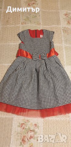 Нова! Детска зимна рокля с диадема + боди - ръст до 140см