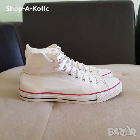 Original Vintage OG FISHBONE  White Canvas High Top Sneakers, снимка 2 - Кецове - 38566753