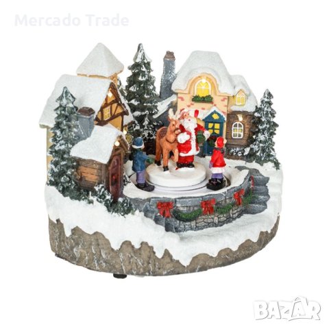 Коледна къщичка Mercado Trade, С движение, LED светлина, снимка 3 - Декорация за дома - 42820377