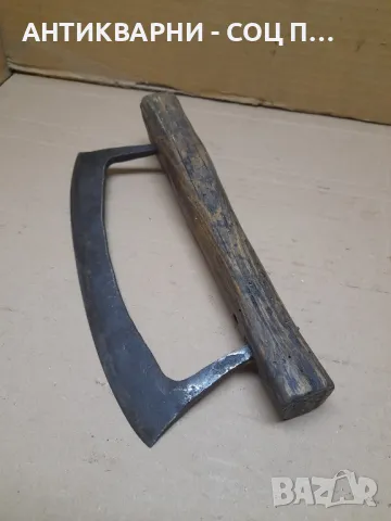 Стар Ръчно Кован Кожарски Нож., снимка 4 - Антикварни и старинни предмети - 47868963