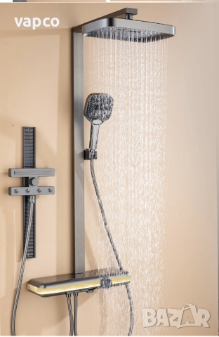 Модерен интелигентен душ с дисплей и LED подсветка D46