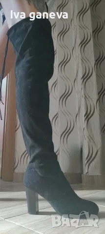 Дамски ботуши на ток 