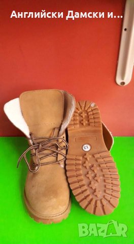 Английски дамски боти естествен велур , снимка 6 - Дамски боти - 30422707