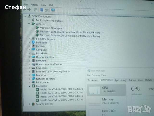 Microsoft Surface Book 1 13.5" ultra book air laptop (Intel Core i5,  RAM, ssd)) за Части, снимка 10 - Части за лаптопи - 52666966