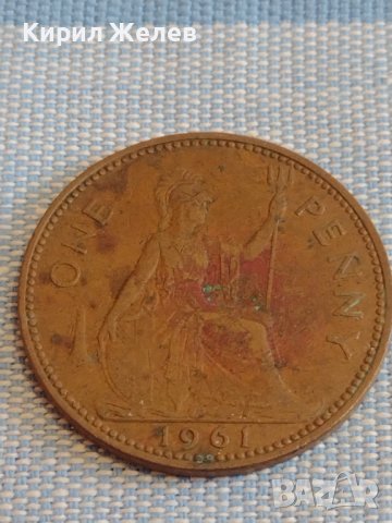 Две монети 1 пени 1961г. / 1 пени 1964г. Англия Елизабет втора за КОЛЕКЦИОНЕРИ 39778, снимка 3 - Нумизматика и бонистика - 44431059