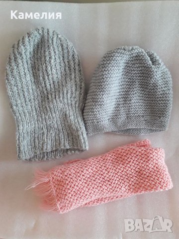 Лот от шапки за момиче, до 15г., снимка 4 - Шапки, шалове и ръкавици - 39646849