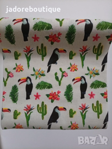 Декоративен плат Тропически десен