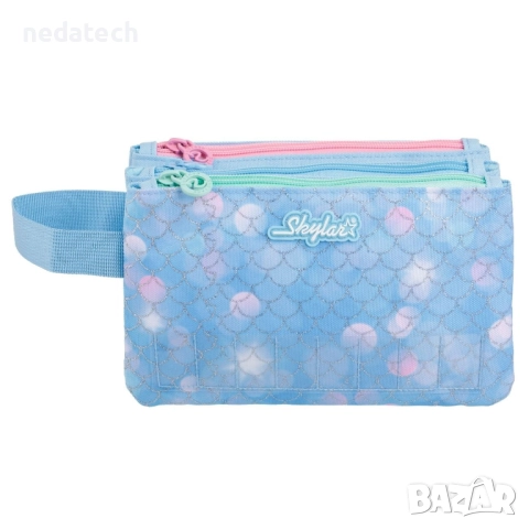 Ученически несесер с име, Син, 22x4x13 см., снимка 2 - Ученически пособия, канцеларски материали - 51579385