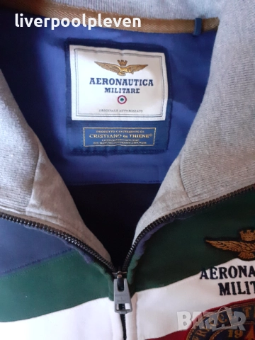 👉Aeronautica Militare Original ХL ефектен, снимка 5 - Суичъри - 52965775