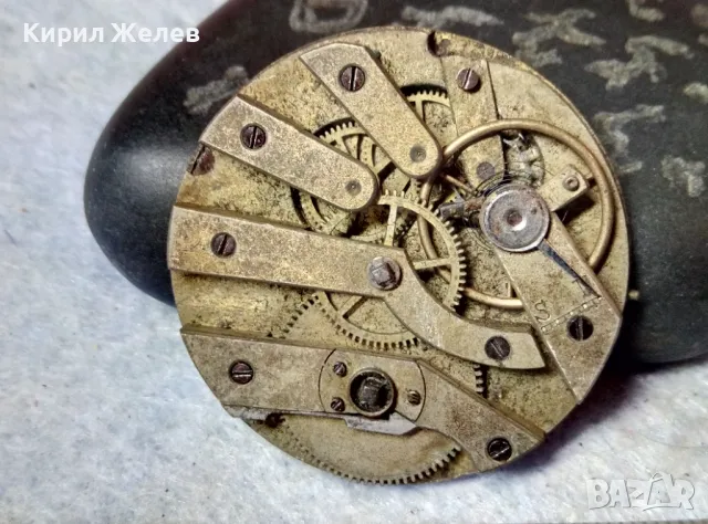 МЕХАНИЗЪМ от РЯДЪК МОДЕЛ СТАР ШВЕЙЦАРСКИ ДЖОБЕН ЧАСОВНИК За ЧАСТИ ДЕКОР РЕСТАВРАЦИЯ РЕМОНТ 41453, снимка 5 - Антикварни и старинни предмети - 48633734