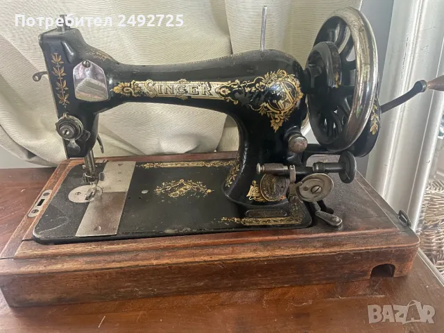 Шевна машина стара  Singer, снимка 1