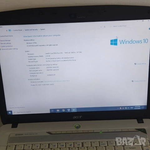 Лаптоп Acer Aspire 5720 – запазен, работещ отлично