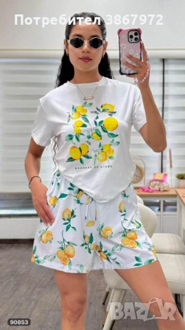 Дамски сет к-т тениска и къси панталони, снимка 1