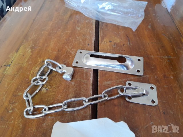 Стара верижка,верига,заключалка за врата #3, снимка 4 - Други ценни предмети - 32064135
