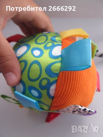 Playgro Звъняща мека топка с етикети, снимка 2 - Образователни игри - 51793950