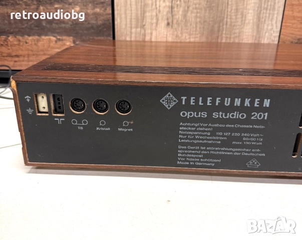 💥Винтидж аудио транзисторен ресивър TELEFUNKEN OPUS STUDIO 201 - 1970 г. 💥, снимка 8 - Ресийвъри, усилватели, смесителни пултове - 49691282